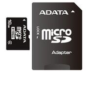 Карта памяти MicroSD 16 Gb 4 кл. A-Data c ад.