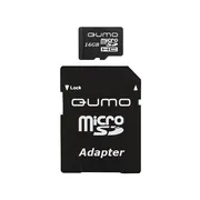Карта памяти MicroSD 16 Gb 6 кл. Qumo с ад.