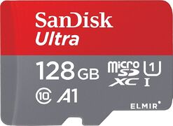 Карта памяти MicroSD 128 Gb 10 кл. Sandisk Ultra 80Mb/s с ад