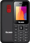 Телефон Olmio A12 (черный/красный)