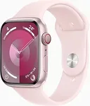 Умные часы Apple Watch Series 9 45 мм (алюминиевый корпус, розовый/розовый, спортивный силиконовый ремешок M/L)