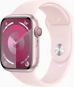 Умные часы Apple Watch Series 9 45 мм (алюминиевый корпус, розовый/розовый, спортивный силиконовый ремешок M/L)